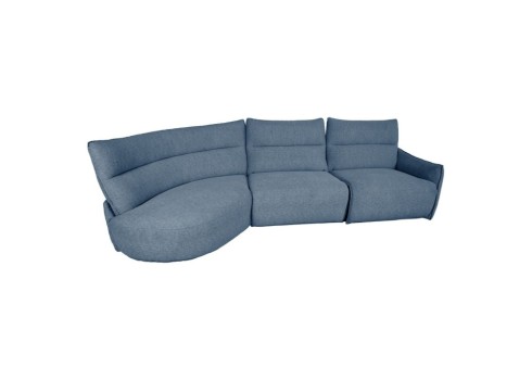 Nurgadiivan CANNES VN elektriline recliner, hallikassinine