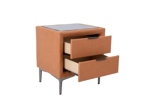 Öökapp LENA 50,5x41xH54cm, konjakipruun