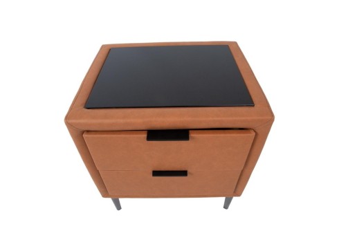 Öökapp LENA 50,5x41xH54cm, konjakipruun