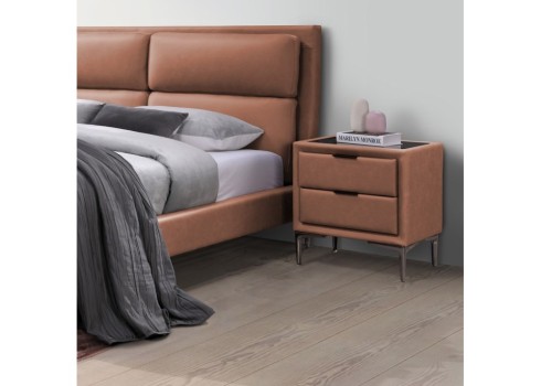 Öökapp LENA 50,5x41xH54cm, konjakipruun