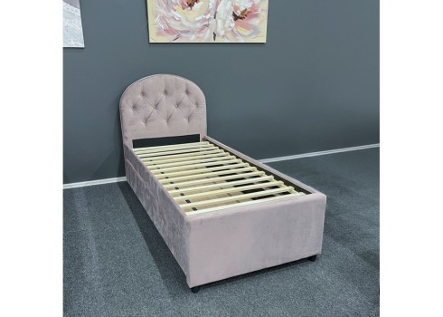 Voodi LARA 90x205cm, lillakasroosa