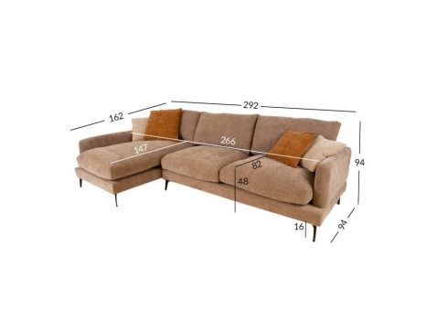 Nurgadiivan DAISY VN, beež