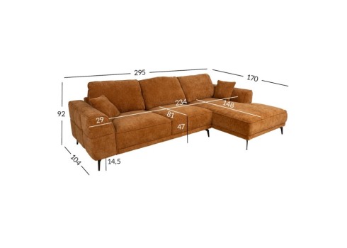 Nurgadiivan OLIVIA PN, pruun