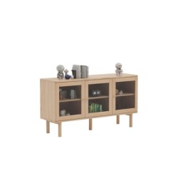 Kummut HANSEN 140x40xH75cm, melamiin, tamm