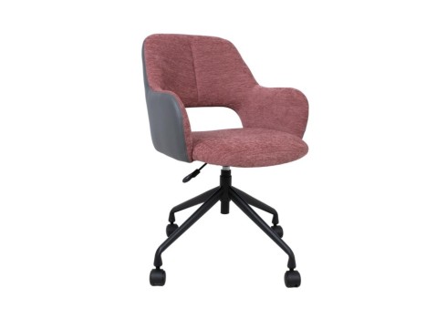 Töötool KENO ratastega, tumeroosa-hall