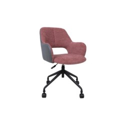 Töötool KENO ratastega, tumeroosa-hall