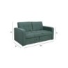 Diivanvoodi JORGE 2-kohaline, roheline