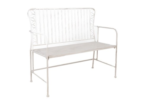 Pink JASMINE 103x50xH93cm, antiikvalge metall