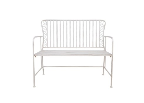 Pink JASMINE 103x50xH93cm, antiikvalge metall