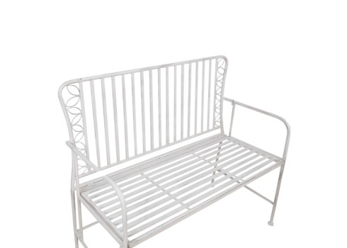 Pink JASMINE 103x50xH93cm, antiikvalge metall