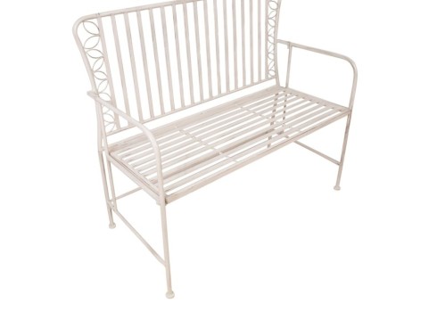 Pink JASMINE 103x50xH93cm, antiikvalge metall