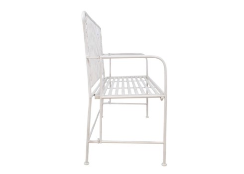 Pink JASMINE 103x50xH93cm, antiikvalge metall