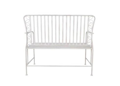 Pink JASMINE 103x50xH93cm, antiikvalge metall