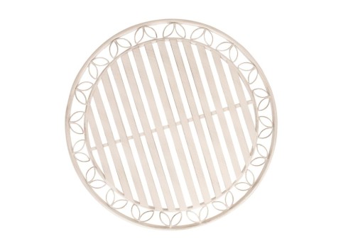 Laud JASMINE D70xH75cm, antiikvalge metall