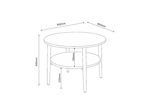 Diivanilaud LESTER 60x60xH45cm, hele puit-beež