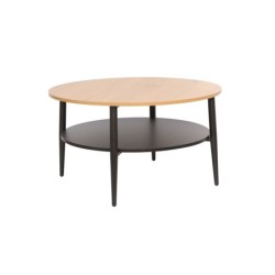 Diivanilaud HECTOR 80x80xH45cm, saar-must