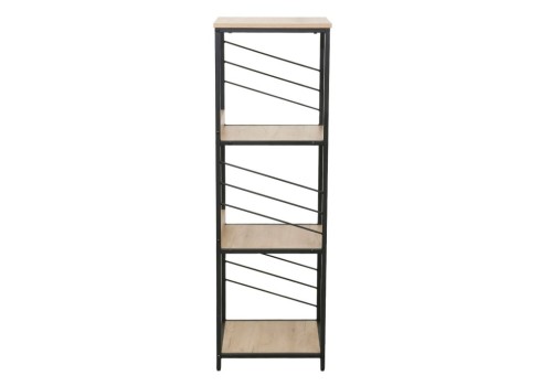 Riiul DIMITRA 40x40xH124cm, rustik-must