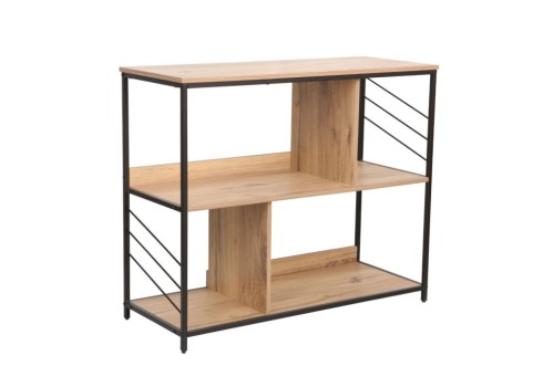 Riiul DIMITRA 100x40xH83,5cm, rustik-must