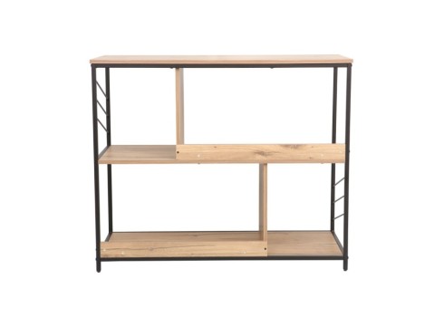 Riiul DIMITRA 100x40xH83,5cm, rustik-must