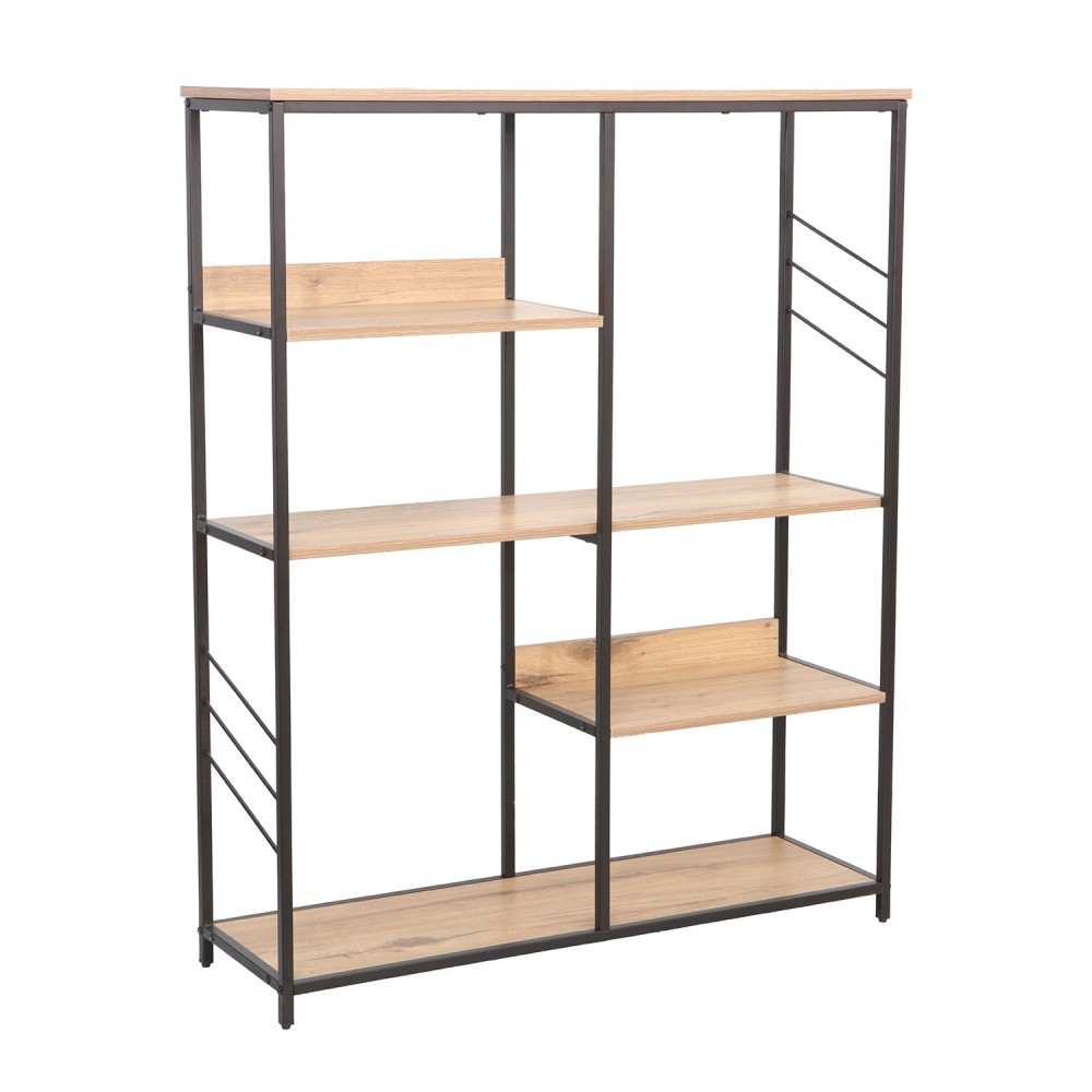 Riiul DIMITRA 100x30xH124cm, rustik-must