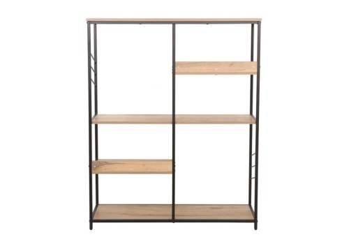 Riiul DIMITRA 100x30xH124cm, rustik-must