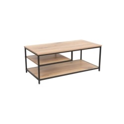 Diivanilaud DIMITRA 100x50xH40cm, rustik-must