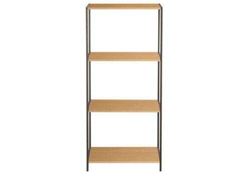 Riiul HARPER 50x30xH110,5cm, saar-must