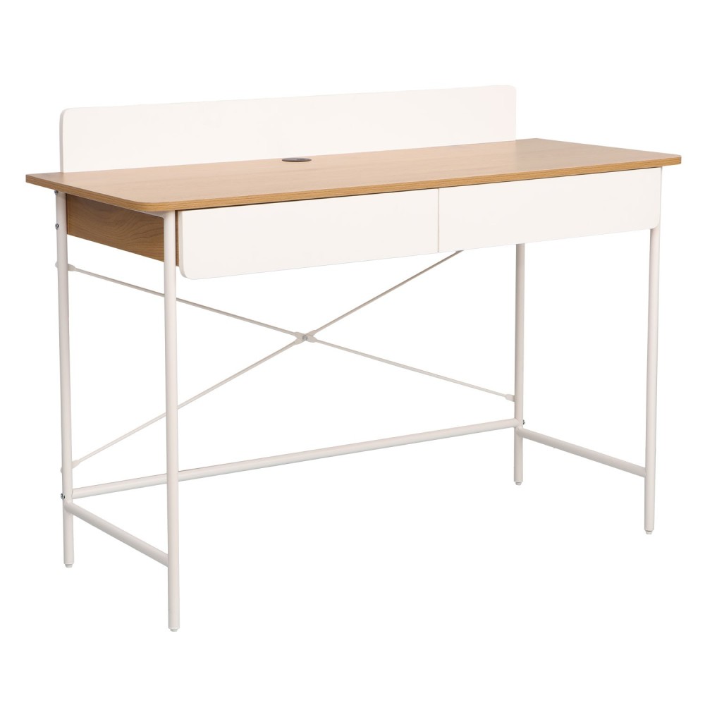 Kirjutuslaud FERDIE 120x48xH88cm, saar-valge