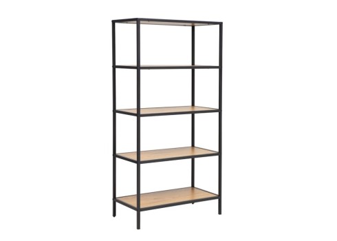 Riiul HEDVIG 63x33xH124cm, saar-must