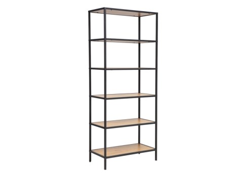 Riiul HEDVIG 63x33xH152cm, saar-must