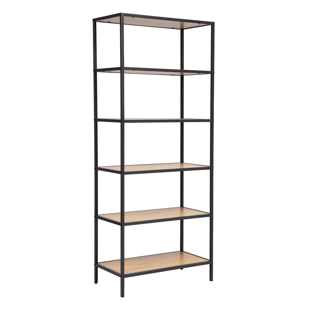 Riiul HEDVIG 63x33xH152cm, saar-must