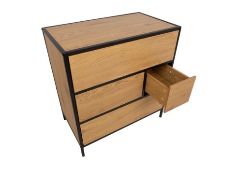 Kummut HEDVIG 70x40xH74,5cm, saar-must