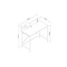 Kirjutuslaud HEDVIG 100x49,5xH102cm, saar/must
