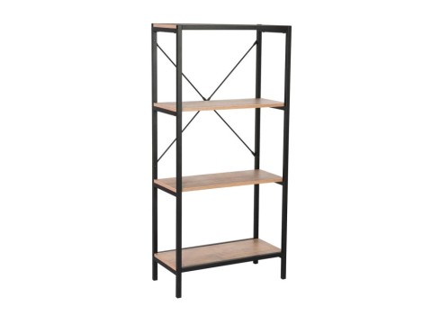 Riiul LAVINA 60x30xH127,5cm, saar-must