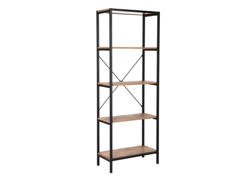 Riiul LAVINA 60x30xH165cm, saar-must