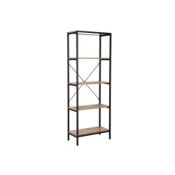 Riiul LAVINA 60x30xH165cm, saar-must