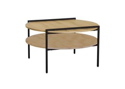 Diivanilaud HEDVIG 80x80xH45cm, saar-must