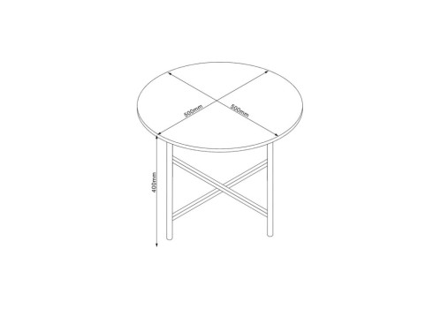 Diivanilaud HANNES 50x50xH40cm, rustik melamiin