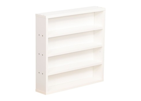 Riiul LESTER 48x10xH47,5cm, valge melamiin