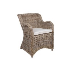 Tugitool KATALINA 62x72xH83cm, naturaalne rotang