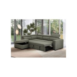 Nurgadiivanvoodi ODELIA-2 VN 263x227xH81/97cm, heleroheline