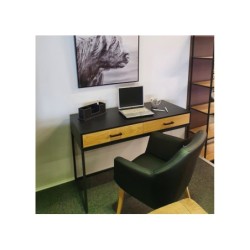 Kirjutuslaud AMSTERDAM 120x50xH79cm, tamm/must