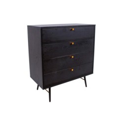 Kummut LUXEMBOURG 80x40xH90cm, must