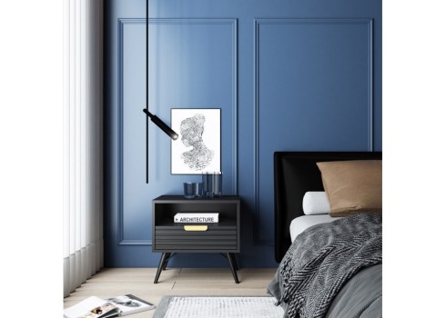 Öökapp PIXAR 45x35xH50cm, must