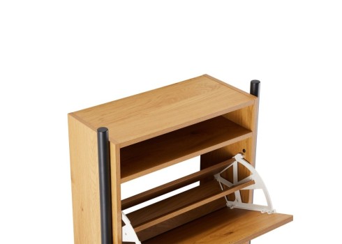 Jalatsikapp AALBORG 55,6x26xH91,5cm, tamm