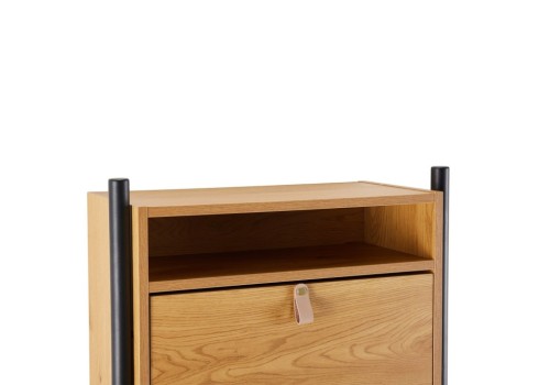 Jalatsikapp AALBORG 55,6x26xH91,5cm, tamm
