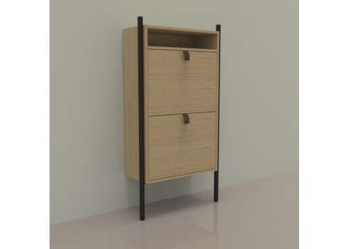 Jalatsikapp AALBORG 55,6x26xH91,5cm, tamm