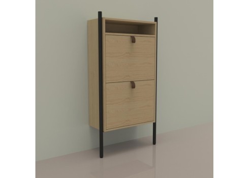 Jalatsikapp AALBORG 55,6x26xH91,5cm, tamm