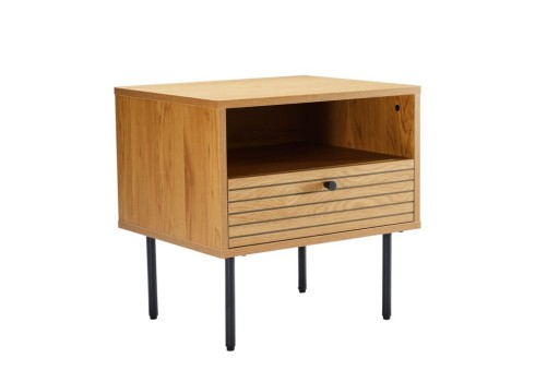 Öökapp LINE 50x40xH50cm, tammedekooriga melamiin