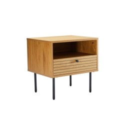 Öökapp LINE 50x40xH50cm, tammedekooriga melamiin